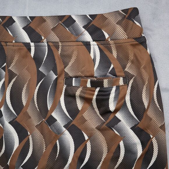 Fringe Skort Womens S Multicolor Short Elastic Waist Stretch Pocket Pull On - Picture 11 of 13